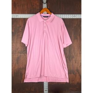 Polo Golf Ralph Lauren Moisture Wicking Polo Shirt Pink Men Large Activewear EUC